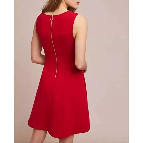 Anthropologie’s Maeve Red Debutante mini Dress - Picture 2 of 10